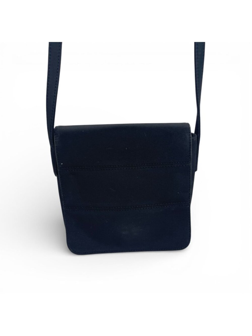 Nine West Black Crossbody Bag With Magnetic Snap Closure & Adjustable Strap